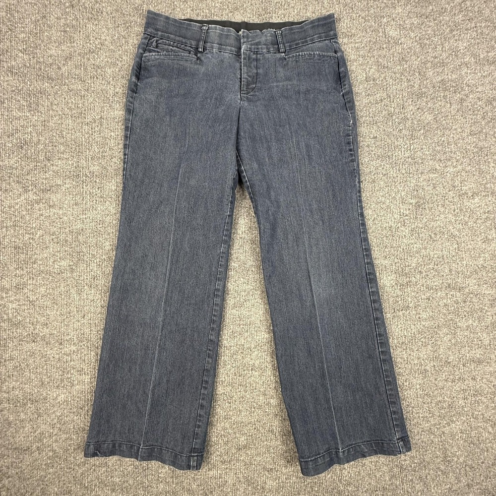 Dockers Pants Womens 10P Blue Khaki Twill Straight Leg Stretch Career‎ Dress